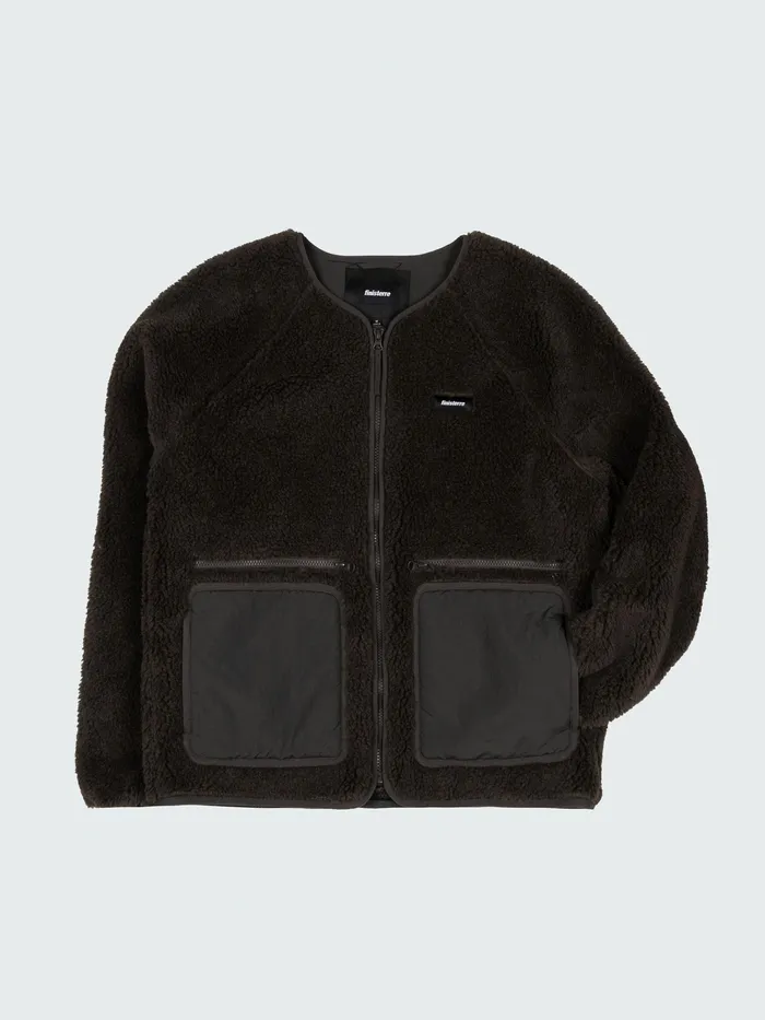 Finisterre Jackets and Coats Men Orsik Fleece Jacket Raven Black
