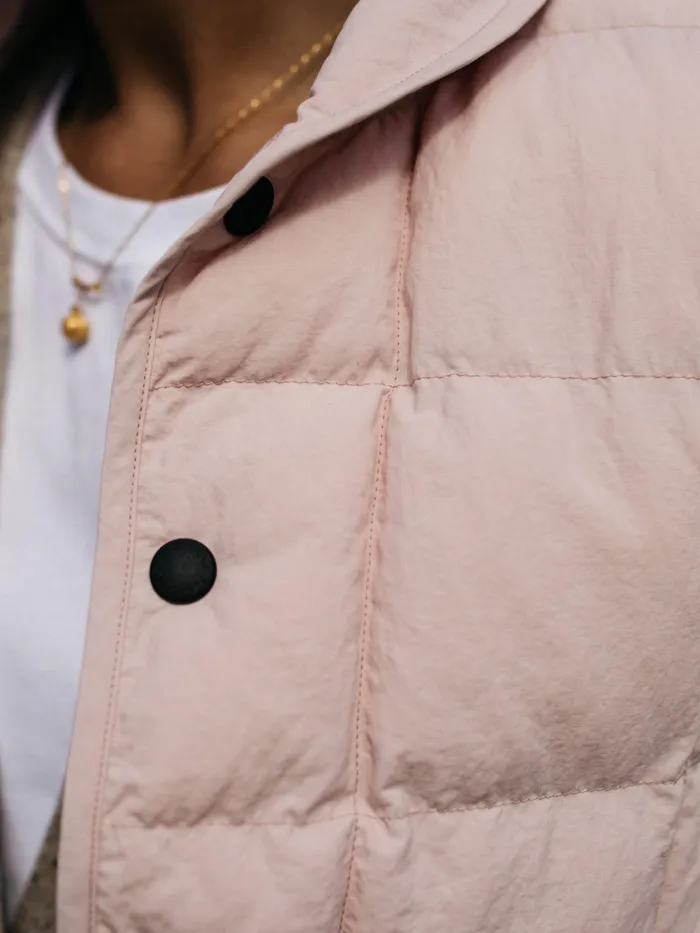 Finisterre Jackets and Coats Women Lapwing Insulated Vest Pink Smoke