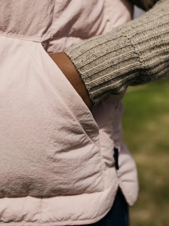 Finisterre Jackets and Coats Women Lapwing Insulated Vest Pink Smoke
