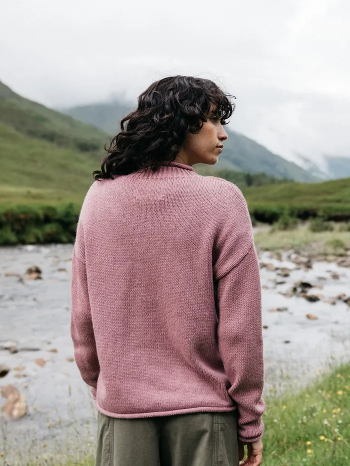 Finisterre Knitwear Women Taran Sweater Heather Mist