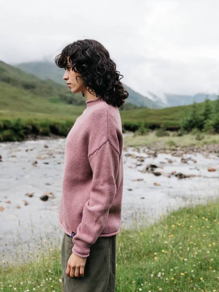 Finisterre Knitwear Women Taran Sweater Heather Mist