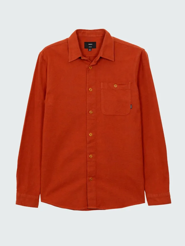 Finisterre Shirts Men Gylly Shirt Dark Rosewood