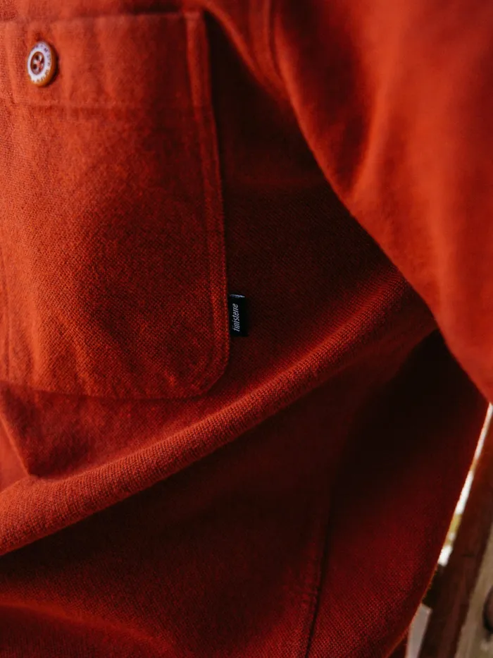 Finisterre Shirts Men Gylly Shirt Dark Rosewood