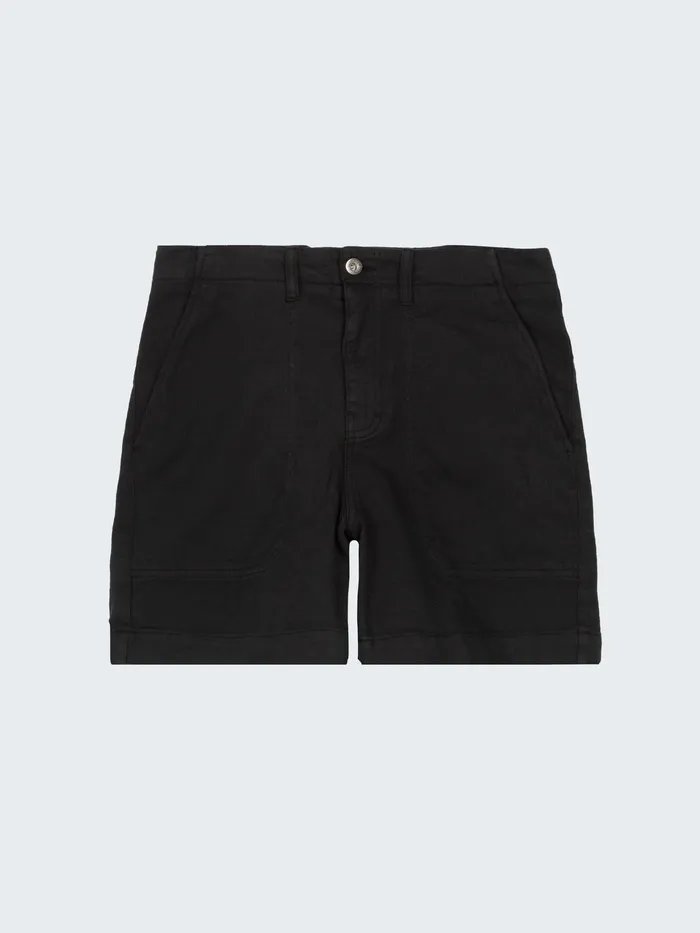 Finisterre Shorts Women Yarrel Canvas Shorts Black