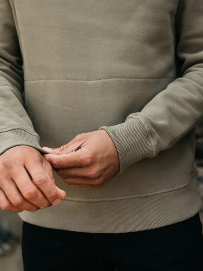 Finisterre Sweaters Men Zawn Hoodie Willow Green