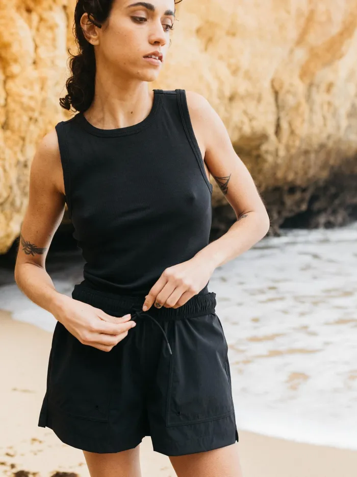 Finisterre Swimwear and Bikinis Women Walker Hybrid Shorts Black