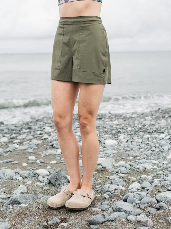 Finisterre Swimwear and Bikinis Women Walker Hybrid Shorts Olive