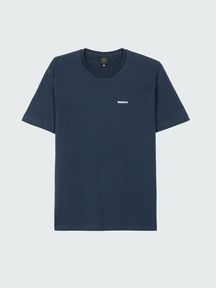 Finisterre TShirts Men Harlyn Logo TShirt Navy