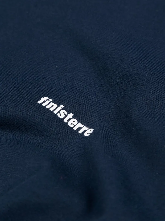 Finisterre TShirts Men Harlyn Logo TShirt Navy