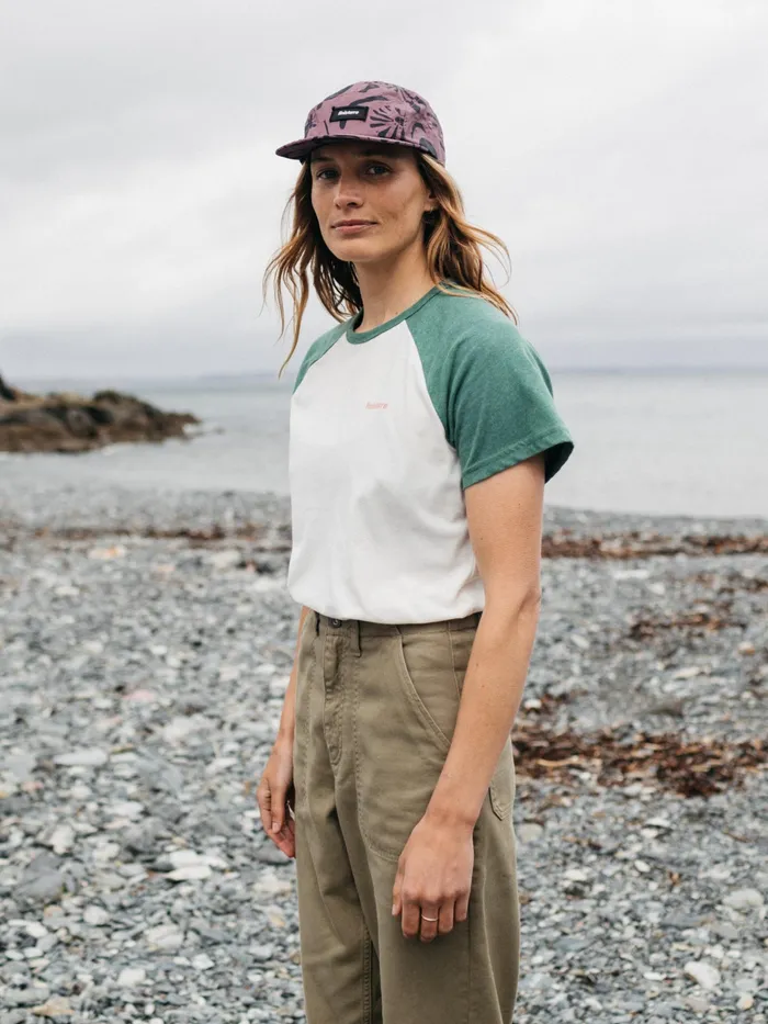 Finisterre Tops and TShirts Women Bailey TShirt Ecrupine Shadow