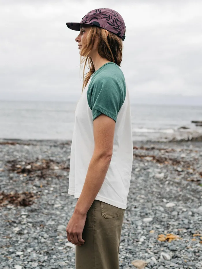 Finisterre Tops and TShirts Women Bailey TShirt Ecrupine Shadow