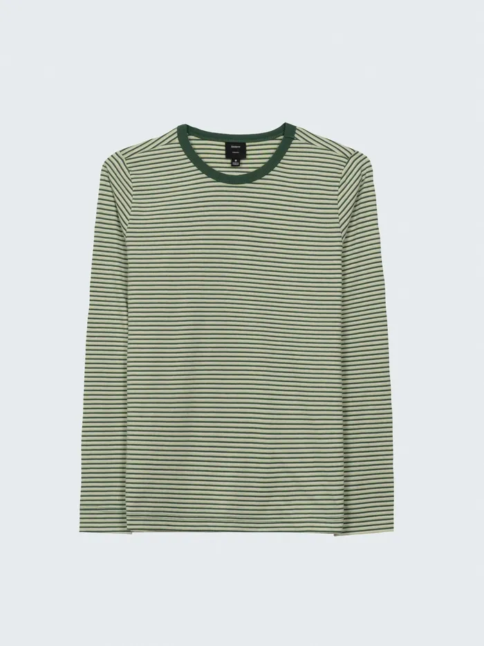 Finisterre Tops and TShirts Women Eldon Long Sleeve TShirt Pine Shadowecrutea Green