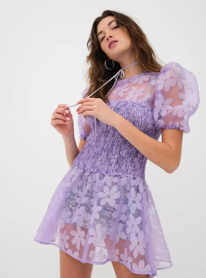 For Love and Lemons Dresses Ariandre Mini Dress Purple 8211 Women