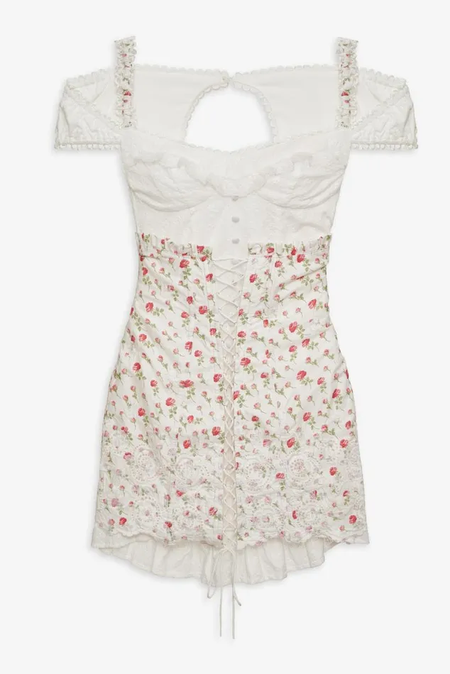 For Love and Lemons Dresses Baela Corset Mini Dress White 8211 Women For Love and Lemons Dresses Baela Corset Mini Dress White 8211 Women
