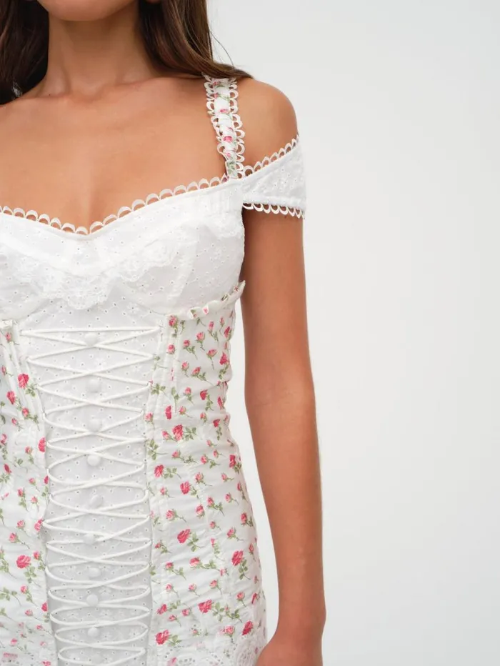 For Love and Lemons Dresses Baela Corset Mini Dress White 8211 Women For Love and Lemons Dresses Baela Corset Mini Dress White 8211 Women