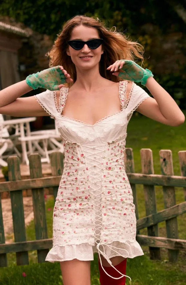For Love and Lemons Dresses Baela Corset Mini Dress White 8211 Women For Love and Lemons Dresses Baela Corset Mini Dress White 8211 Women