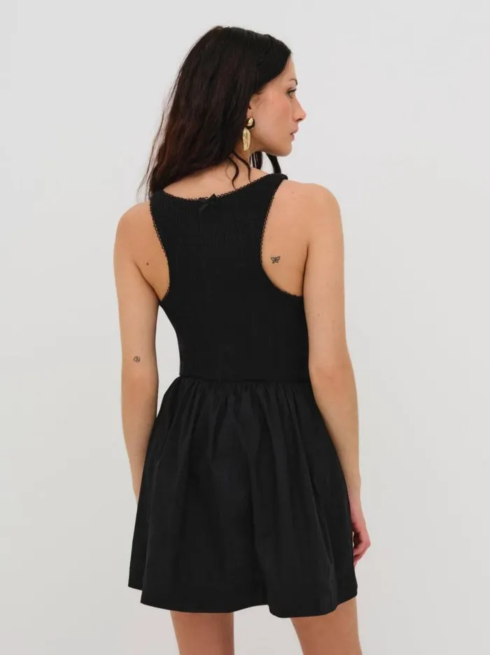For Love and Lemons Dresses Billie Pointelle Mini Dress Black 8211 Women For Love and Lemons Dresses Billie Pointelle Mini Dress Black 8211 Women