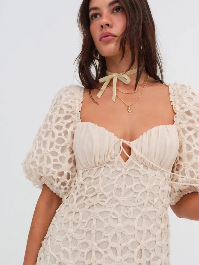 For Love and Lemons Dresses Brooke Midi Dress White 8211 Women For Love and Lemons Dresses Brooke Midi Dress White 8211 Women