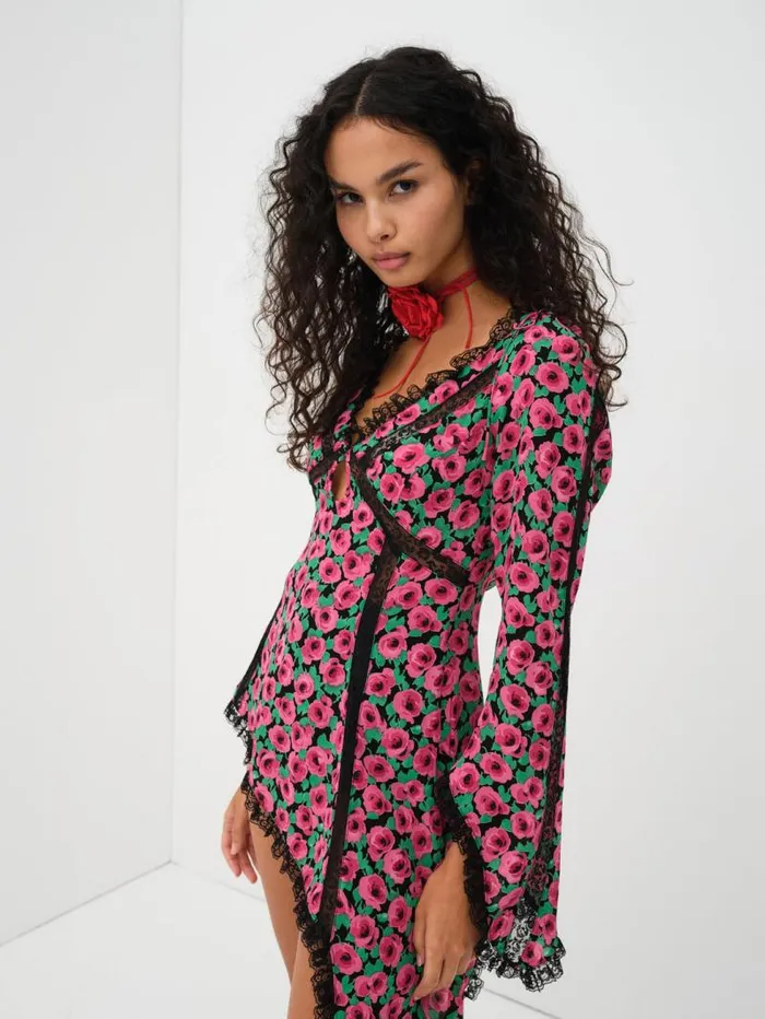For Love and Lemons Dresses Brunello Asymmetrical Dress Red 8211 Women