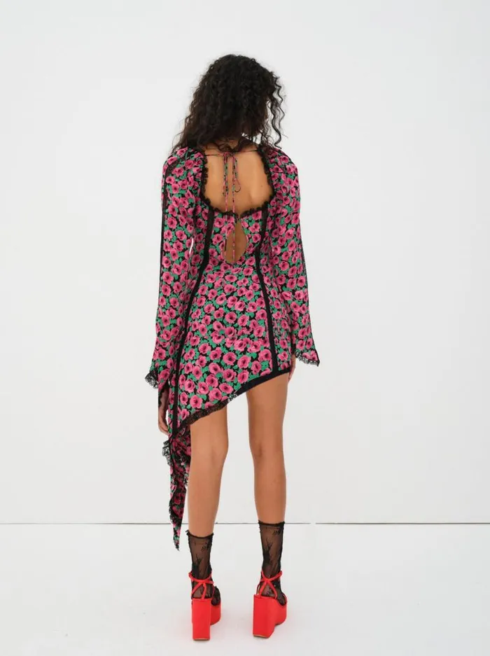 For Love and Lemons Dresses Brunello Asymmetrical Dress Red 8211 Women
