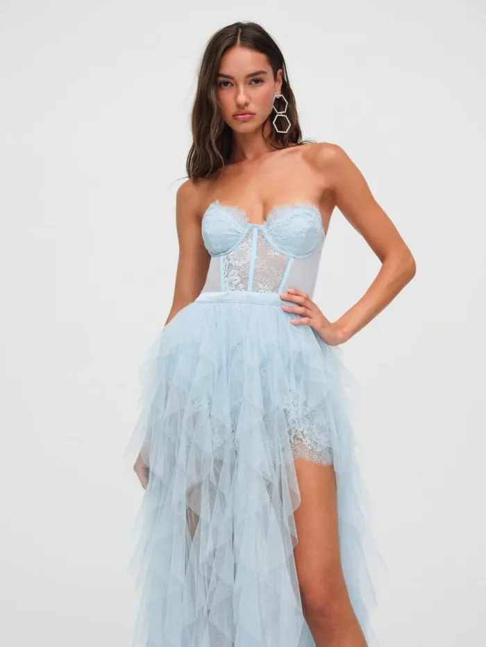 For Love and Lemons Dresses Bustier Gown Blue 8211 Women For Love and Lemons Dresses Bustier Gown Blue 8211 Women