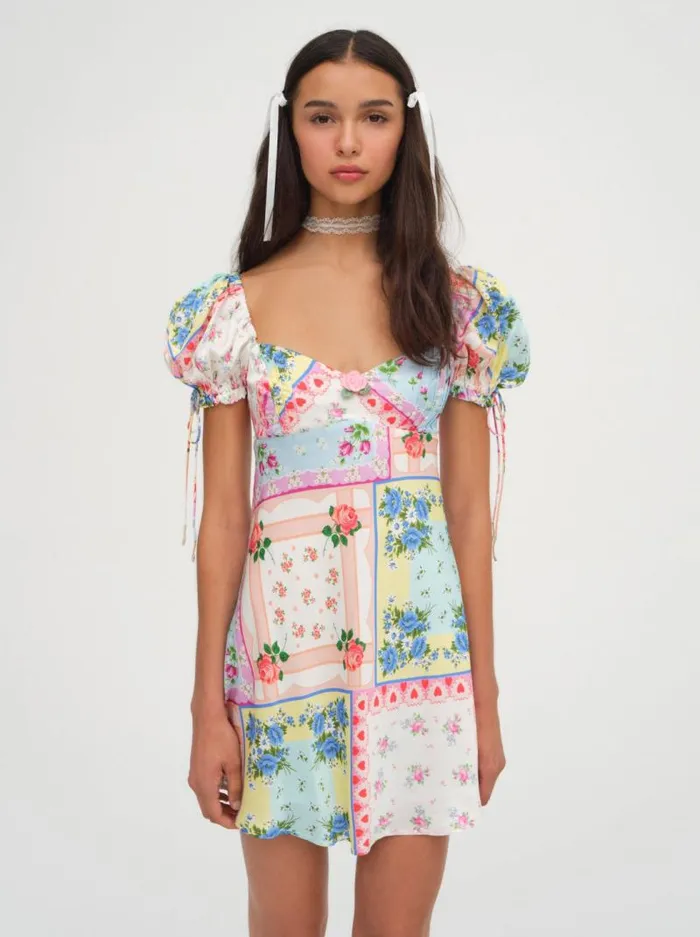 For Love and Lemons Dresses Cassandra Mini Dress Multi 8211 Women