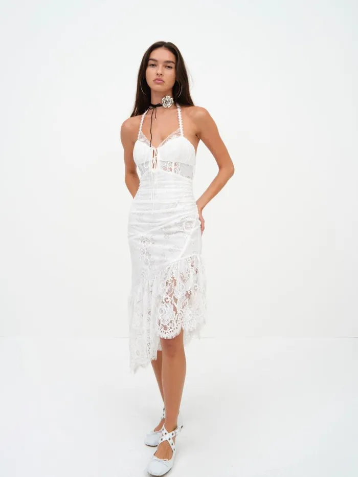 For Love and Lemons Dresses Ellis Midi Dress White 8211 Women For Love and Lemons Dresses Ellis Midi Dress White 8211 Women