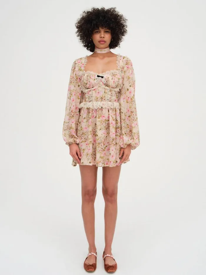 For Love and Lemons Dresses Emmaline Mini Dress Yellow 8211 Women For Love and Lemons Dresses Emmaline Mini Dress Yellow 8211 Women