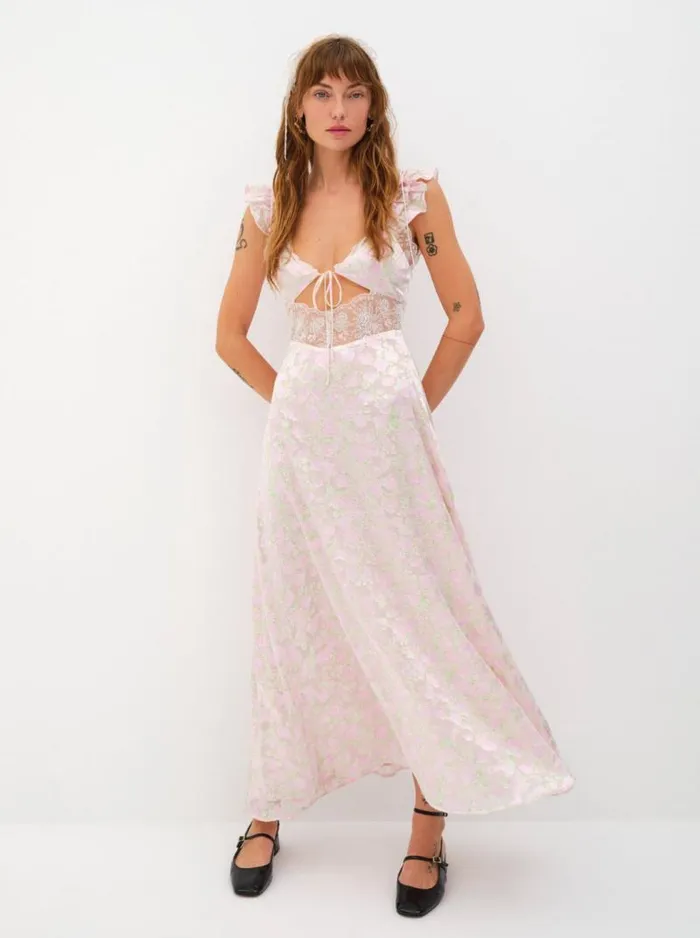 For Love and Lemons Dresses Estelle Maxi Dress Pink 8211 Women For Love and Lemons Dresses Estelle Maxi Dress Pink 8211 Women