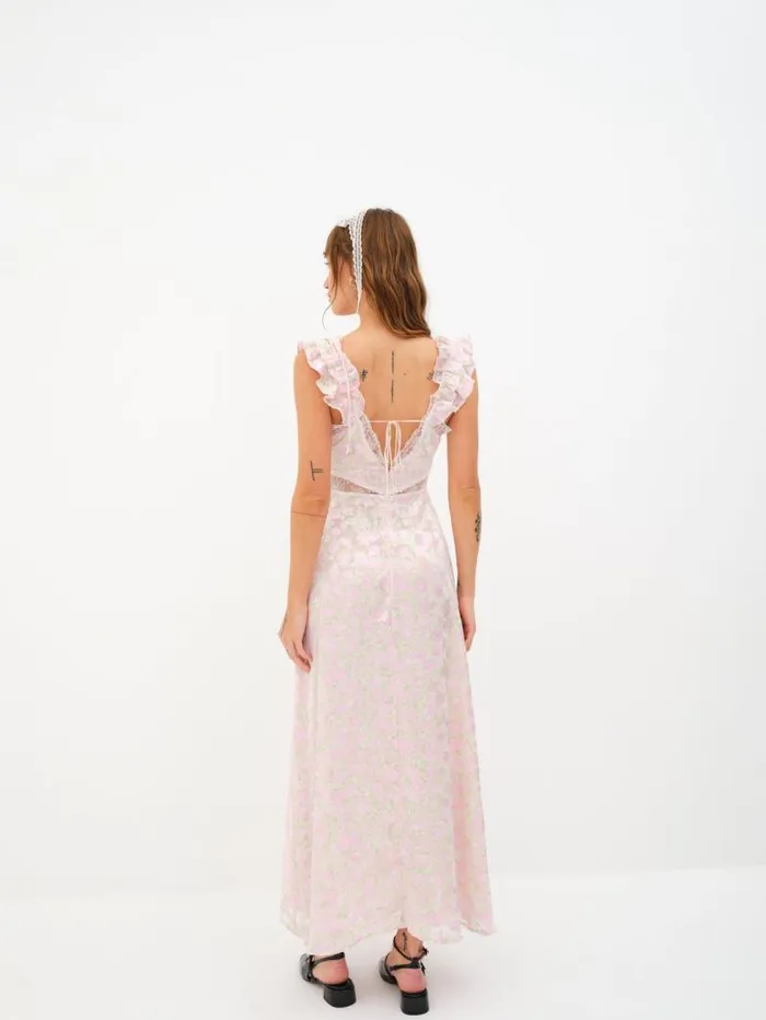 For Love and Lemons Dresses Estelle Maxi Dress Pink 8211 Women For Love and Lemons Dresses Estelle Maxi Dress Pink 8211 Women