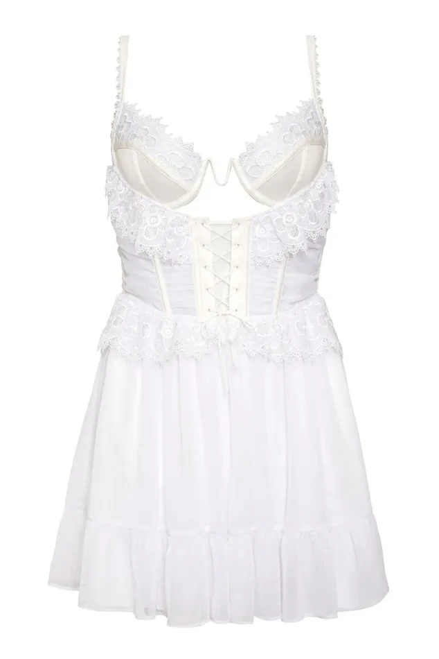 For Love and Lemons Dresses Farmhouse Floral Slip Dress White 8211 Women For Love and Lemons Dresses Farmhouse Floral Slip Dress White 8211 Women