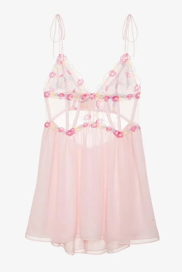 For Love and Lemons Dresses Greenhouse Garden Slip Dress Pink 8211 Women
