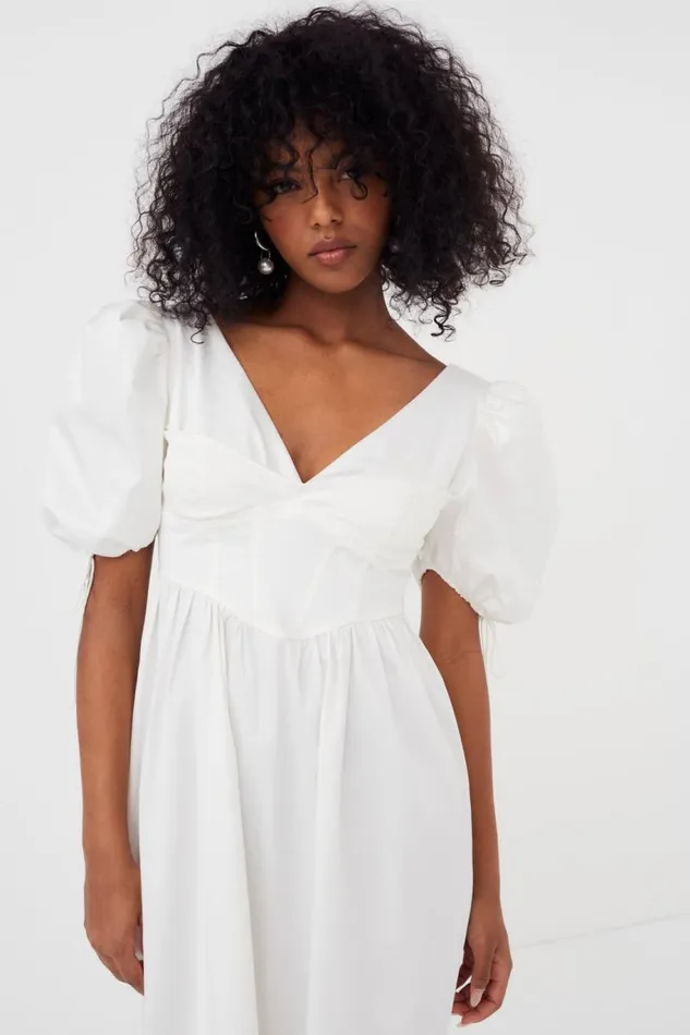 For Love and Lemons Dresses Jocelyn Midi Dress White 8211 Women