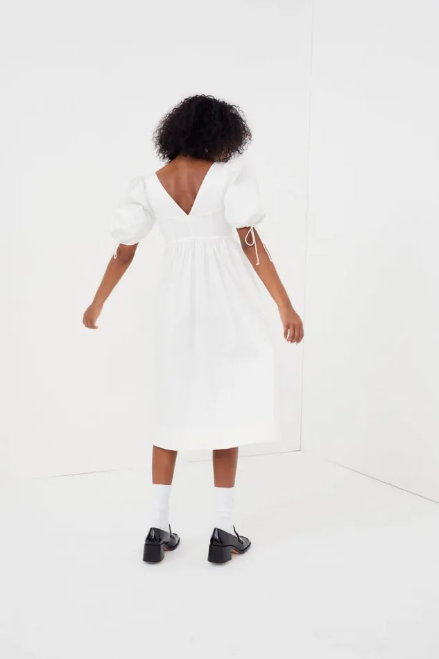 For Love and Lemons Dresses Jocelyn Midi Dress White 8211 Women For Love and Lemons Dresses Jocelyn Midi Dress White 8211 Women
