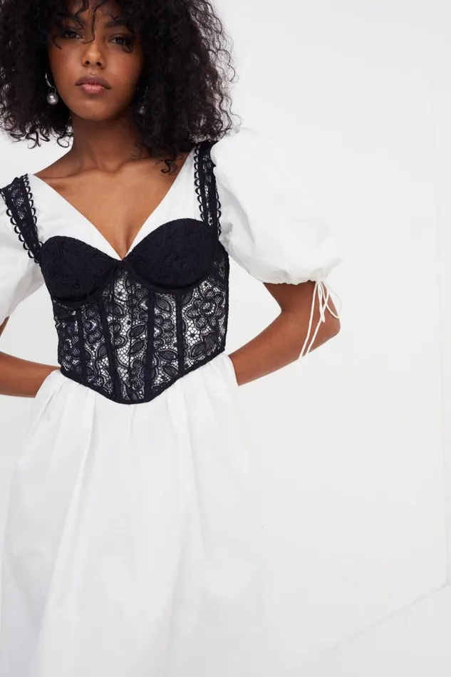 For Love and Lemons Dresses Jocelyn Midi Dress White 8211 Women For Love and Lemons Dresses Jocelyn Midi Dress White 8211 Women