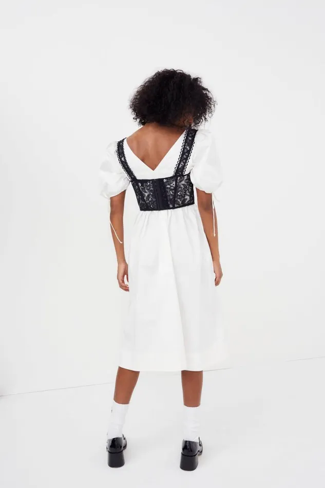 For Love and Lemons Dresses Jocelyn Midi Dress White 8211 Women For Love and Lemons Dresses Jocelyn Midi Dress White 8211 Women