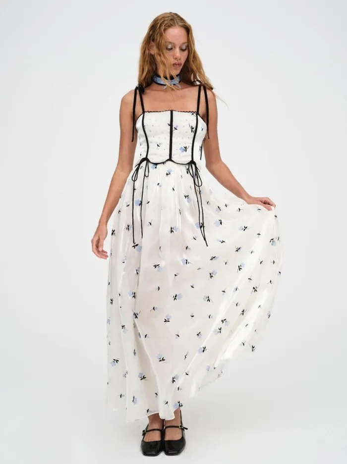 For Love and Lemons Dresses Lisette Maxi Dress White 8211 Women