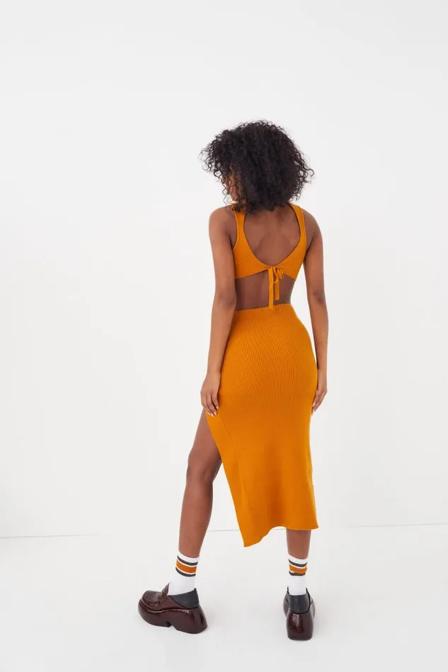 For Love and Lemons Dresses Maggie Midi Dress Orange 8211 Women For Love and Lemons Dresses Maggie Midi Dress Orange 8211 Women
