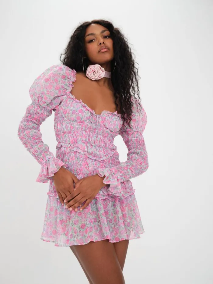 For Love and Lemons Dresses Oakley Mini Dress Pink 8211 Women