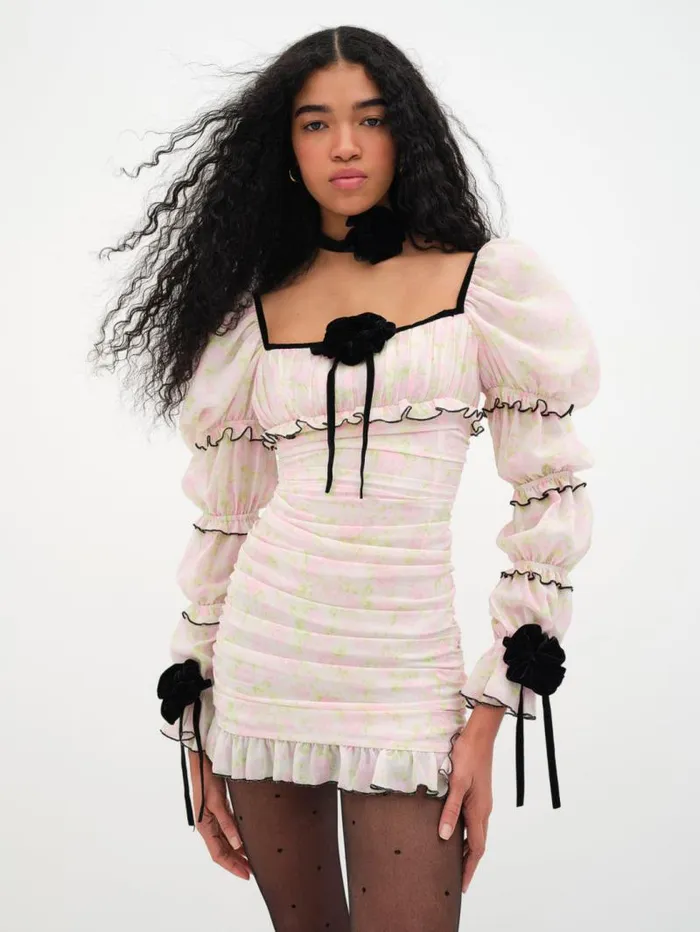 For Love and Lemons Dresses Vienna Mini Dress Pink 8211 Women