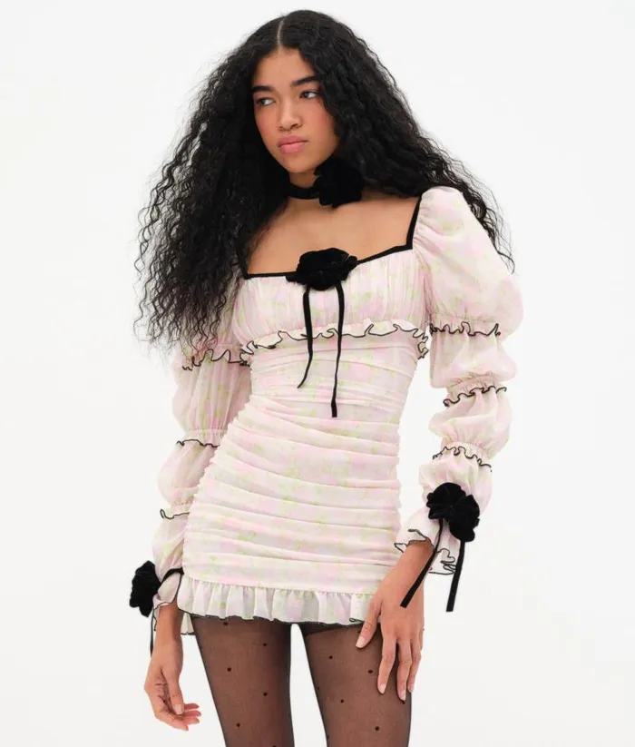 For Love and Lemons Dresses Vienna Mini Dress Pink 8211 Women For Love and Lemons Dresses Vienna Mini Dress Pink 8211 Women