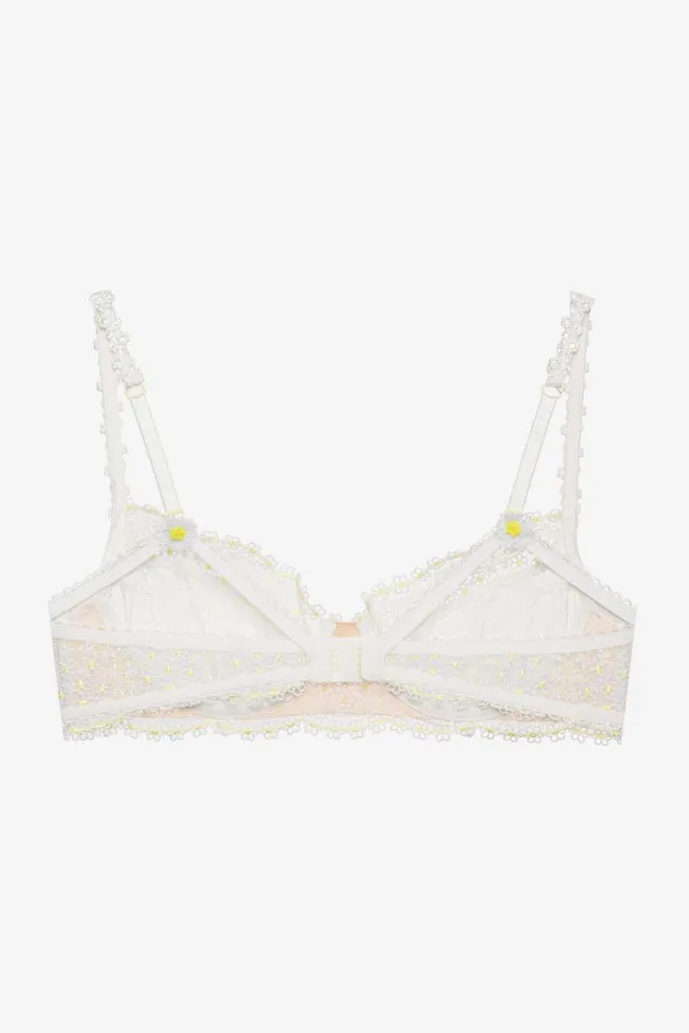 For Love and Lemons Lingerie 3D Daisy Underwire Bra White 8211 Women For Love and Lemons Lingerie 3D Daisy Underwire Bra White 8211 Women
