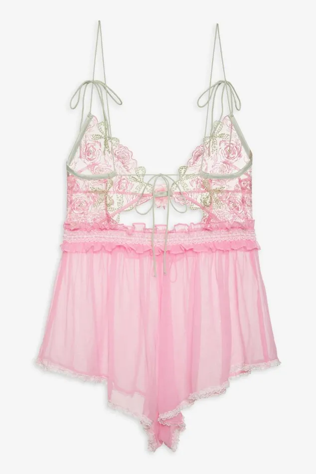 For Love and Lemons Lingerie Blakely Slip Romper Pink 8211 Women For Love and Lemons Lingerie Blakely Slip Romper Pink 8211 Women