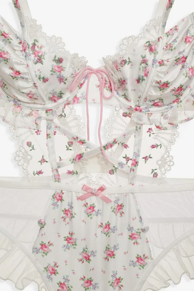 For Love and Lemons Lingerie Robin Teddy White 8211 Women For Love and Lemons Lingerie Robin Teddy White 8211 Women