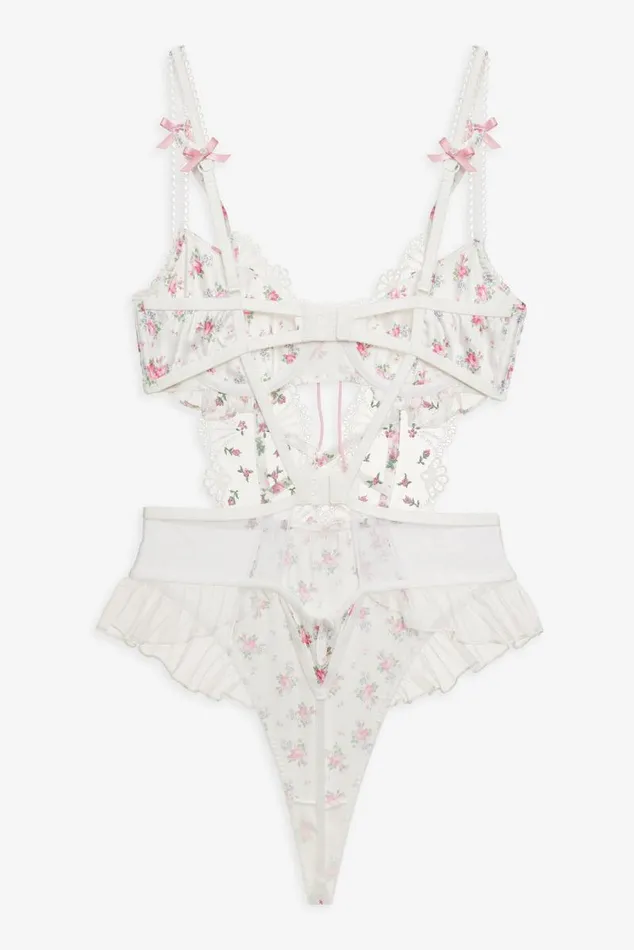 For Love and Lemons Lingerie Robin Teddy White 8211 Women For Love and Lemons Lingerie Robin Teddy White 8211 Women