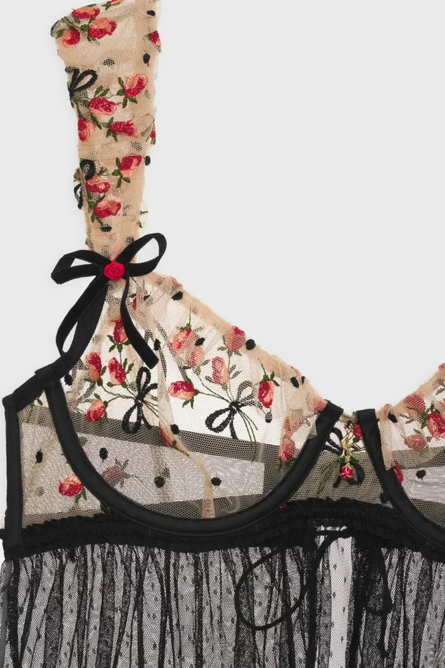For Love and Lemons Lingerie Vera Babydoll Slip Dress Black 8211 Women For Love and Lemons Lingerie Vera Babydoll Slip Dress Black 8211 Women