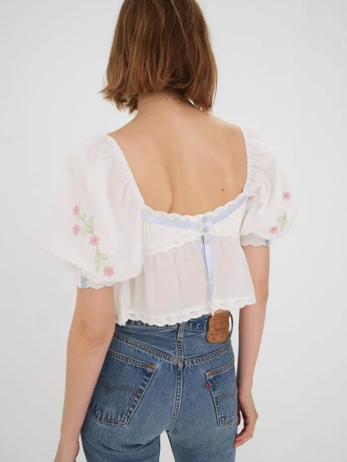 For Love and Lemons Tops Carrington Blouse White 8211 Women For Love and Lemons Tops Carrington Blouse White 8211 Women
