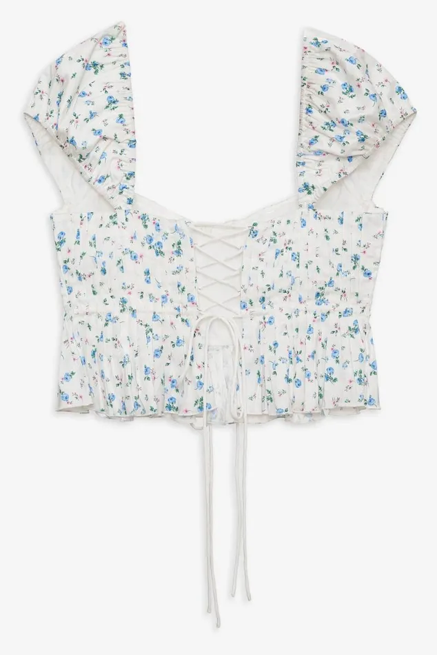 For Love and Lemons Tops Opal Floral Blouse Ivory 8211 Women For Love and Lemons Tops Opal Floral Blouse Ivory 8211 Women