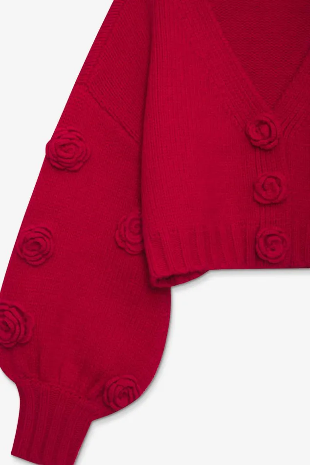 For Love and Lemons Tops Scarlett Cardigan Red 8211 Women For Love and Lemons Tops Scarlett Cardigan Red 8211 Women