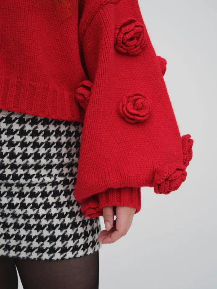 For Love and Lemons Tops Scarlett Cardigan Red 8211 Women For Love and Lemons Tops Scarlett Cardigan Red 8211 Women